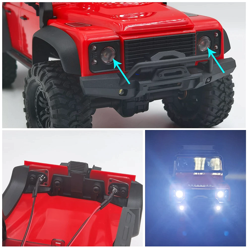 YEAHRUN LED Headlights & Taillights for Traxxas TRX4M Bronco/Defender