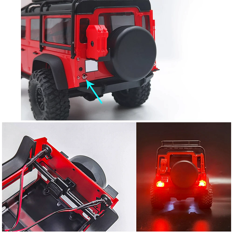 YEAHRUN LED Headlights & Taillights for Traxxas TRX4M Bronco/Defender