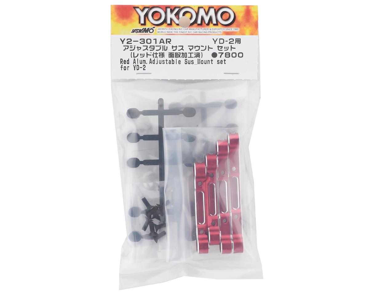 Yokomo YD-2 Adjustable Suspension Mount Set (Red)