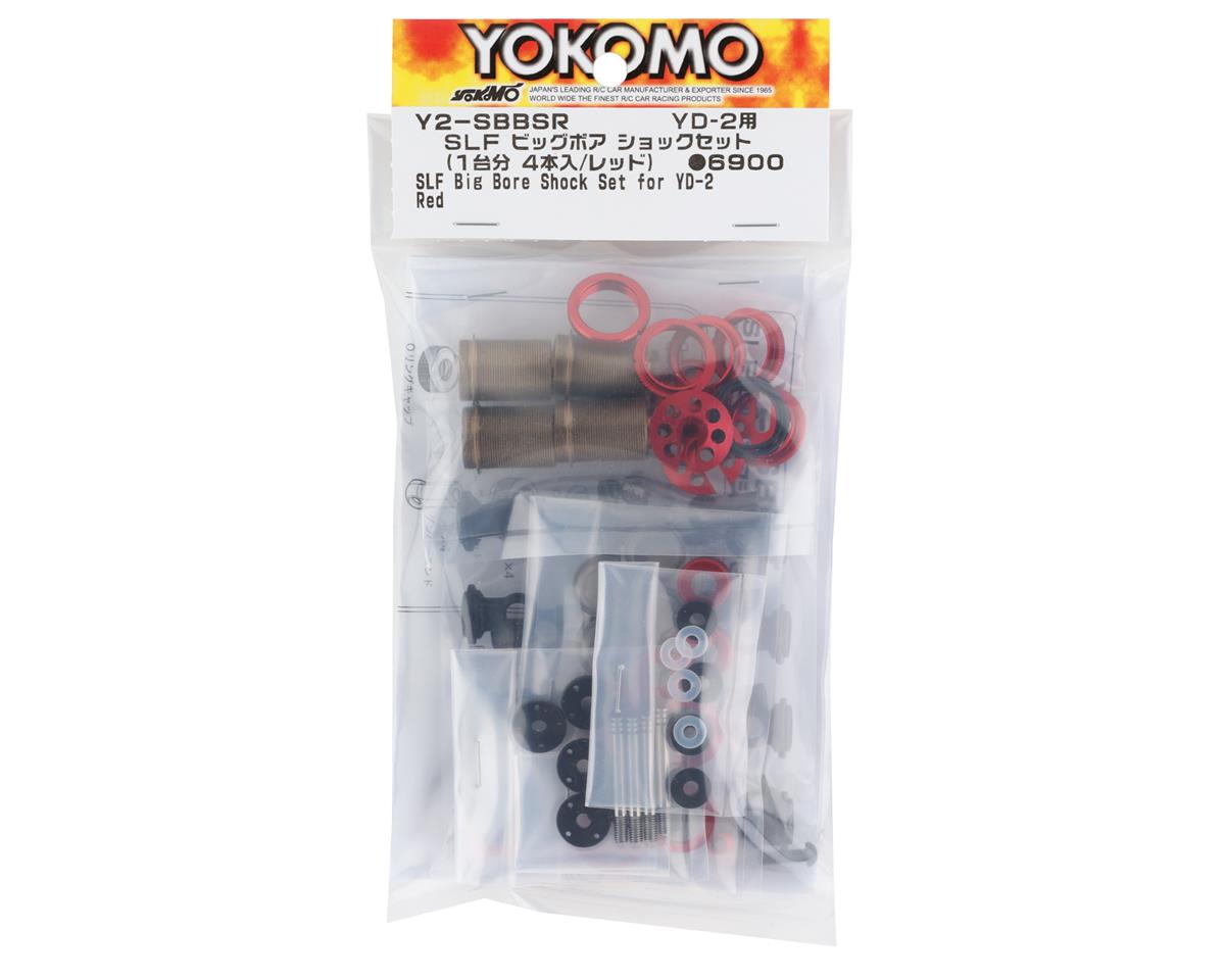 Yokomo YD-2 Super Low Friction Aluminum Big Bore Shock Set (Red)