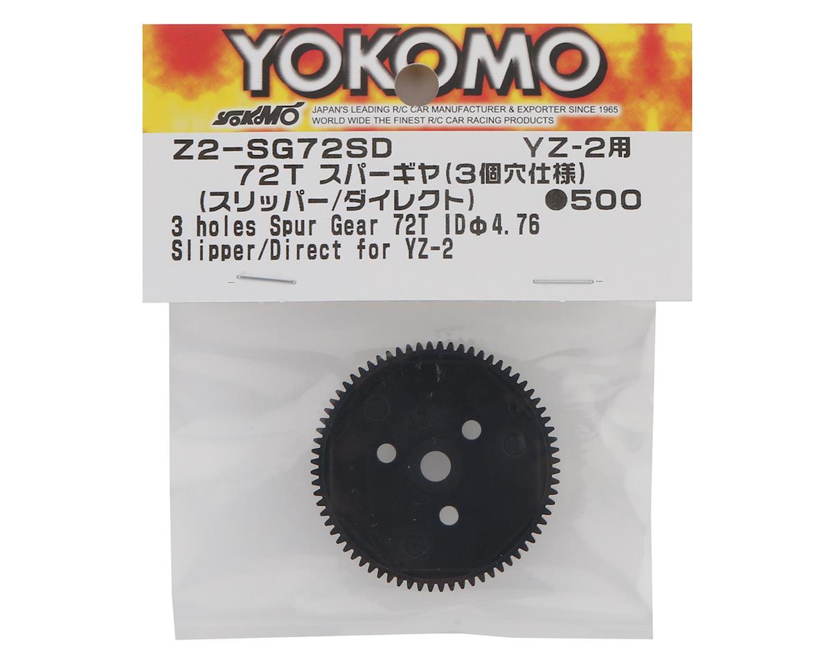 Yokomo YZ-2 48P Dual Pad/3 Hole Spur Gear (Slipper/Direct) (72T)